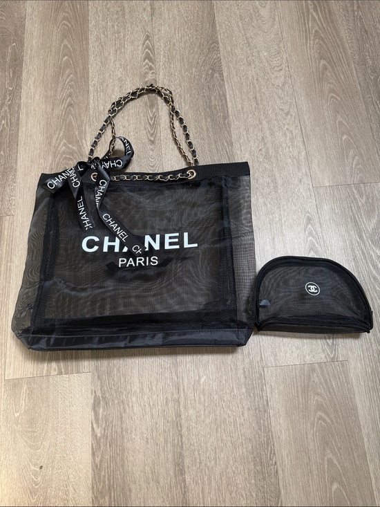 CHANEL Handbags - Chanel Mesh Tote Bag with a Pouch